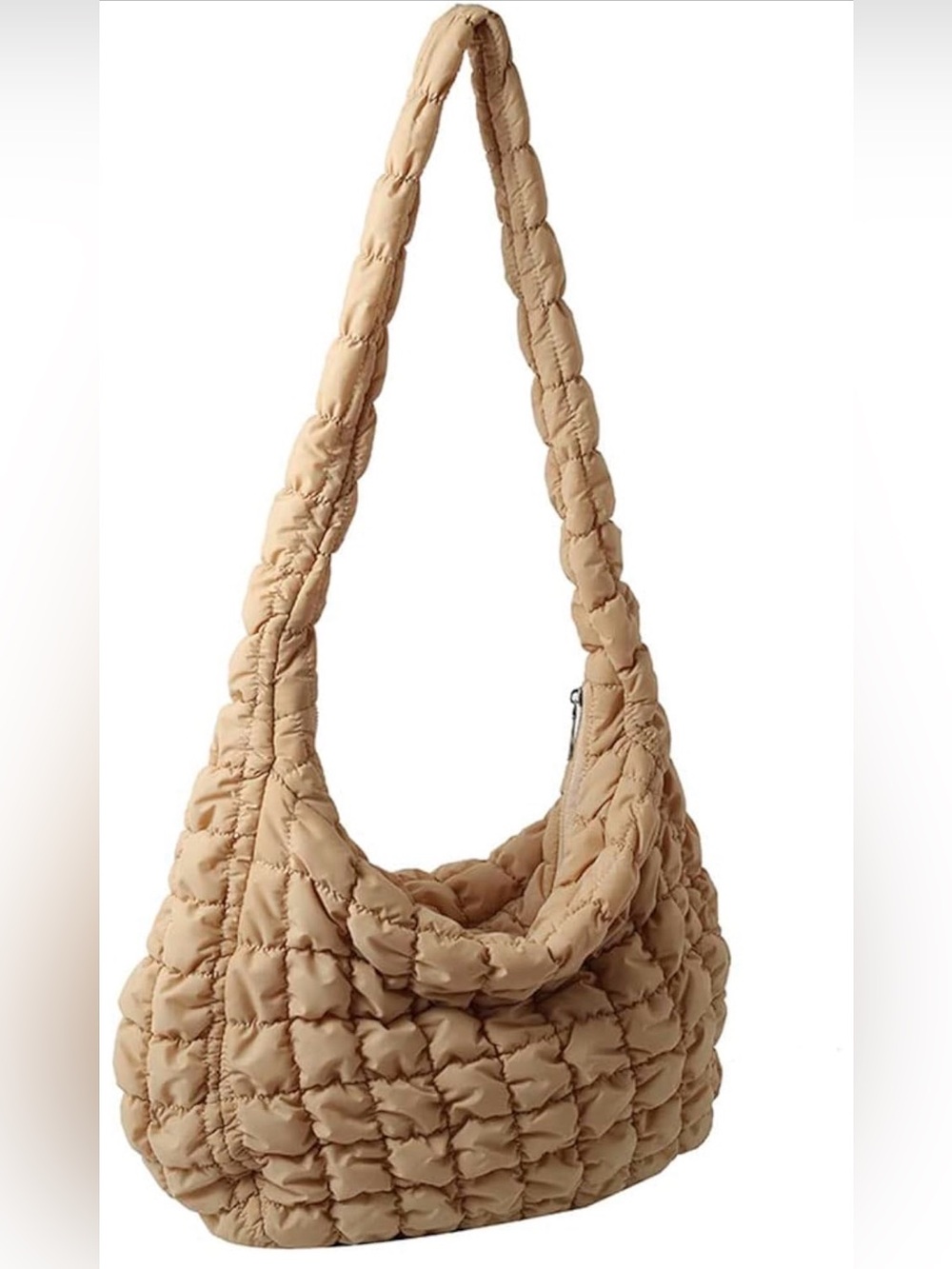 Quilted Puffer Tote Hobo Bag